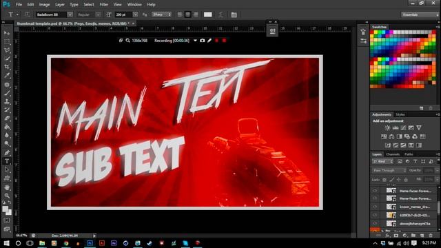 Call of Duty Black Ops 3 Thumbnail Photoshop/PSD Template. смотреть онлайн