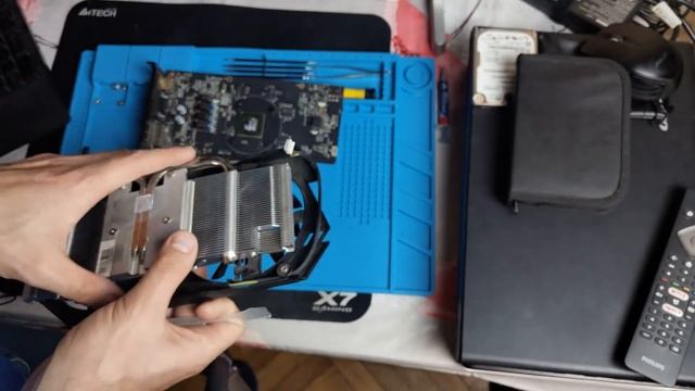 Разборка и чистка msi gtx 750 ti 2 gb OC смотреть онлайн