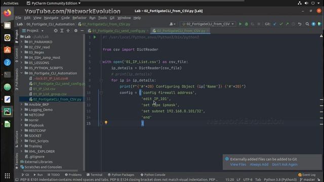 Fortigate CLI Automation Using Python : Tutorial Part 2/7 : How to send configuration from CSV File смотреть онлайн