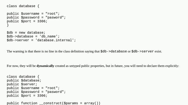 PHP Warning Deprecated: Creation Of Dynamic Property Is Deprecated