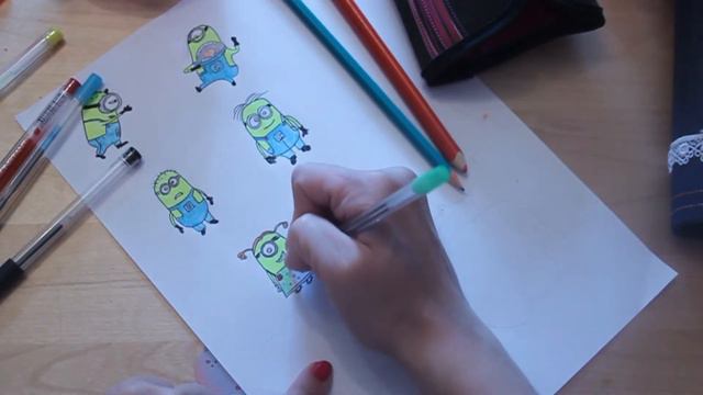 ☺ Идеи для ЛД//Смэшбука ★ Разворот "Миньоны" ☺ смотреть онлайн