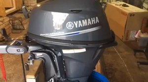 Первый запуск лодочного мотора   YAMAHA 20 BMHS