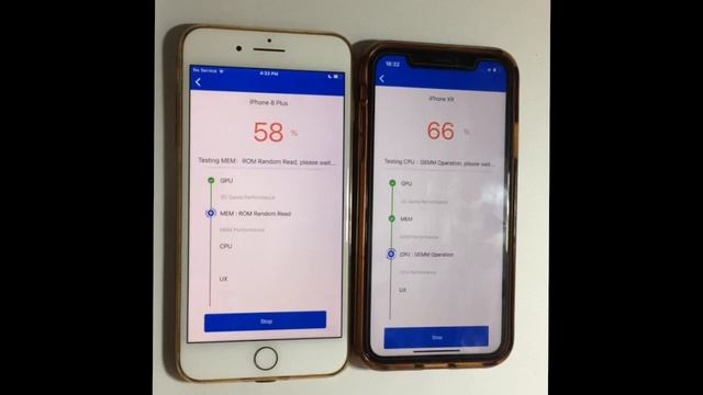 IPhone Xr Vs IPhone 8 Plus (iOS 14) - Antutu Benchmark Test