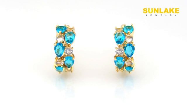 Видео карточка бижутерные серьги для интернет-магазина Sunlake Jewelry на Wildberries №002 смотреть онлайн