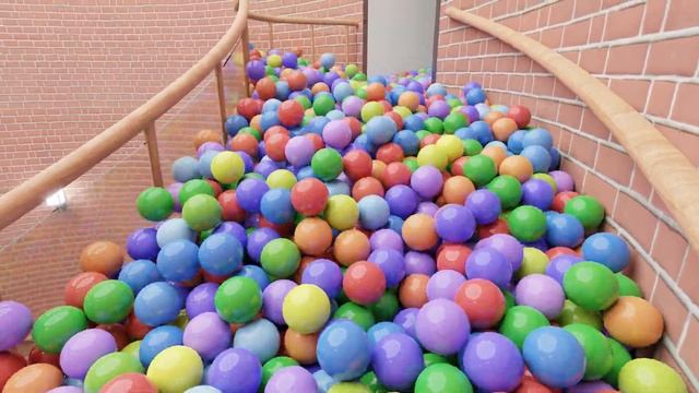 22,400 Balls On Spiral Stair 2.0  - Blender Animation - Blender Rigid Body Simulation