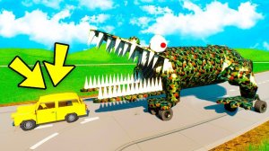 ЯДОВИТАЯ ЖАБА ПОЖИРАТЕЛЬ ПРОТИВ ЛЕГО МАШИН! САМЫЕ УГАРНЫЕ ЛЕГО ПОГОНИ В БРИК РИГС (Brick Rigs)