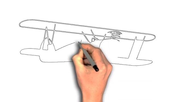 Drawing PLANE sketch step by step смотреть онлайн
