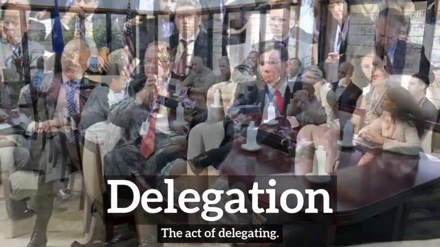 What is Delegation? | How to Say Delegation in English? | How Does Delegation Look? смотреть онлайн