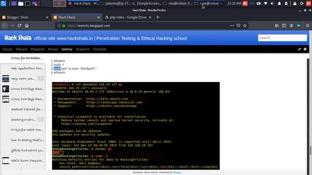 Linux Privileged Escalation using Perl смотреть онлайн