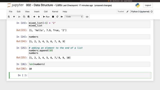 022 - Adding Elements to List in Python смотреть онлайн
