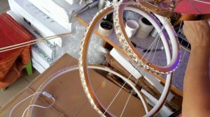 Шикарная LED люстра Хрустальные кольца Как регулировать тросы по высоте!