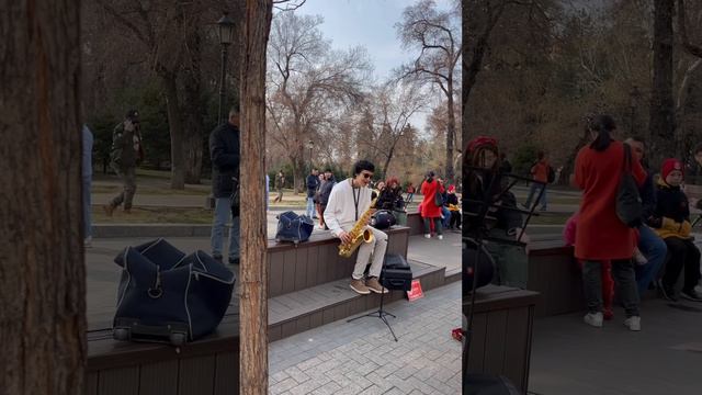 Красивая музыка на саксофоне. Алматы Арбат смотреть онлайн