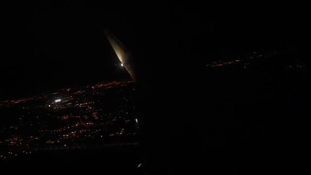 #122 Ночной Краков с высоты самолета. смотреть онлайн