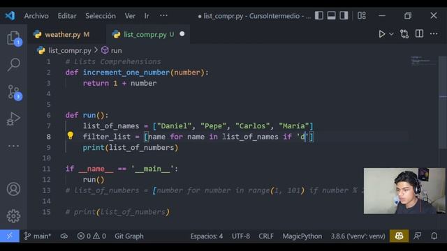 Curso Intermedio de Python #2 - Lists Comprehensions ?? смотреть онлайн