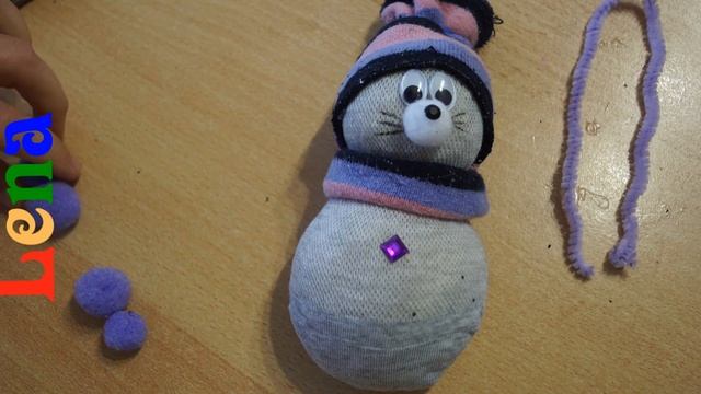 Socken Maus basteln ? How to make sock mouse DIY ? мышка из носка без шитья смотреть онлайн