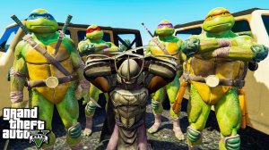 ШРЕДДЕР ОХОТИТСЯ НА ЧЕРЕПАШЕК НИНДЗЯ В ГТА 5 МОДЫ! ОБЗОР МОДА В GTA 5! ВИДЕО ГТА MODS