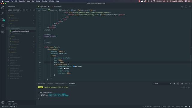 Vuejs Tutorial | Make a login page with redirection - e2e testing смотреть онлайн
