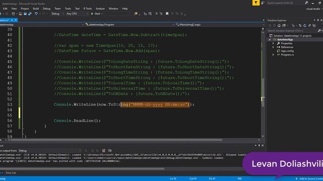 CSharp Basic Tutorial 41 DateTime смотреть онлайн