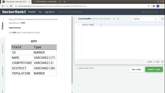 AGGREGATE FUNCTION SQL HACKERRANK смотреть онлайн