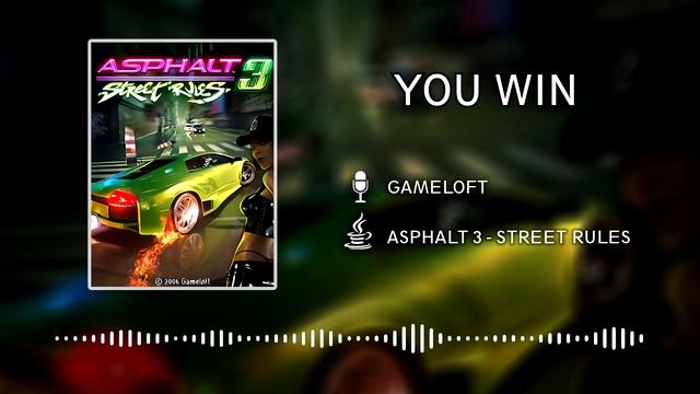 Asphalt 3 Street Rules OST (JAVA) - You Win смотреть онлайн