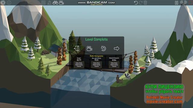 Строим мост в космос в Poly Bridge смотреть онлайн