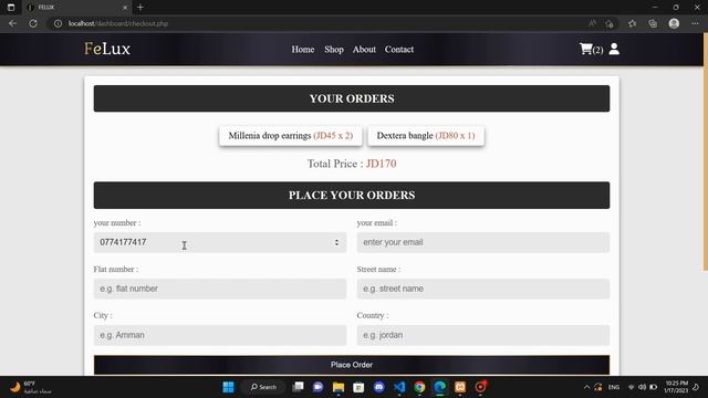 Website FELUX (html/css,js,php) смотреть онлайн