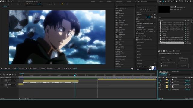 Remove Duplicate Frames in ONE Click / After Effects Script for Anime Edits смотреть онлайн