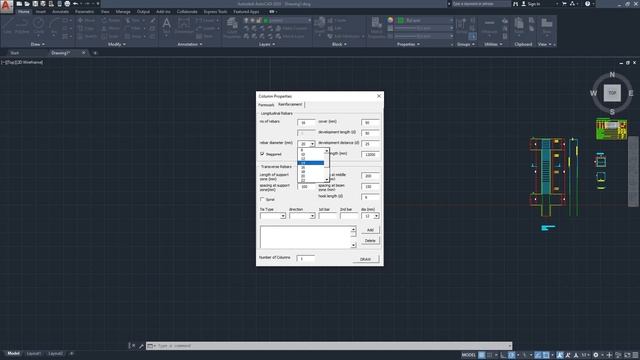 Drawing Column Rebar Details with VBA in Autocad смотреть онлайн