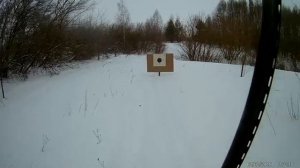 Стрельба с мц 2112 по мишени(расстояние 40 метров)