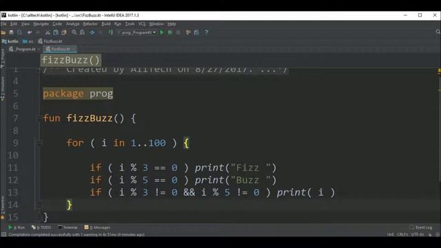 fizz buzz in kotlin смотреть онлайн