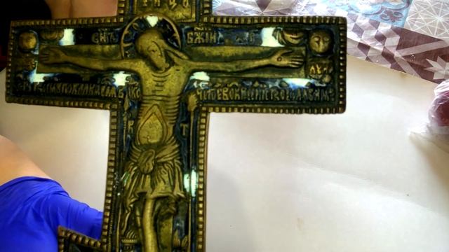 Старинный крест.#старинный крест по наследству #изображение на кресте# надпись на кресте# смотреть онлайн