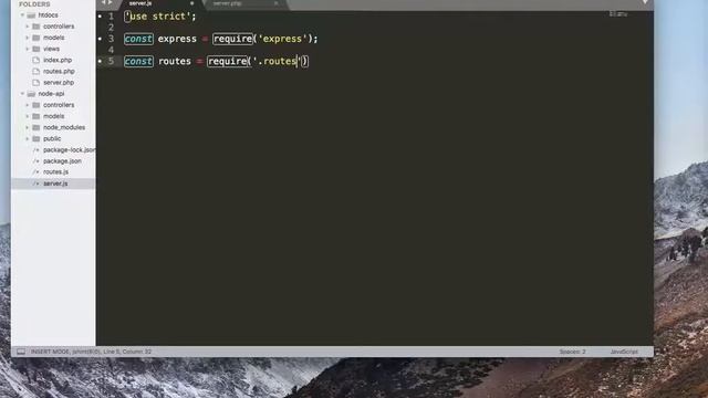 php node 7 server routes php смотреть онлайн