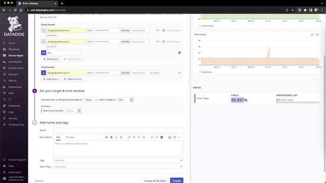 Datadog Service Level Objective (SLO) смотреть онлайн