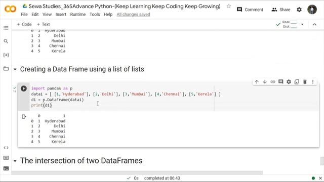 Day 157 Intersection of Two DataFrames in Pandas Python смотреть онлайн