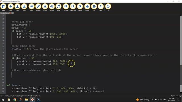 PyGame Zero - Zombie Endless Runner Tutorial (Part 4/6) смотреть онлайн
