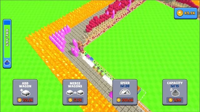 Train Miner Gameplay Walkthrough Part 2 - Tutorial Mining Gem And Gold (Android,iOS) смотреть онлайн