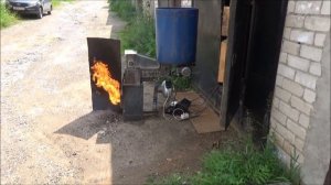 Горелка Обжерина. Горелка на щепе и пеллетах. Burner Obzherina. Burner on wood chips and pellets.