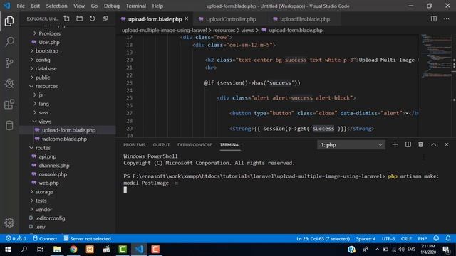 How to upload multiple images using laravel and make validation - #2[in Arabic] смотреть онлайн