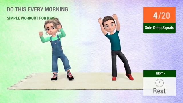 DO THIS EVERY MORNING // SIMPLE KIDS WORKOUT смотреть онлайн