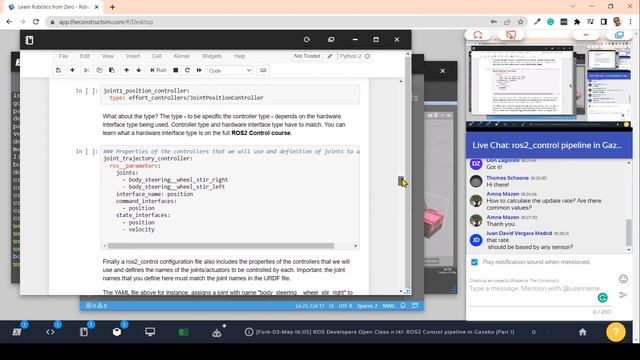How to configure ROS2 Control for Gazebo (Part 1) | ROS2 Developers Open Class #141 смотреть онлайн