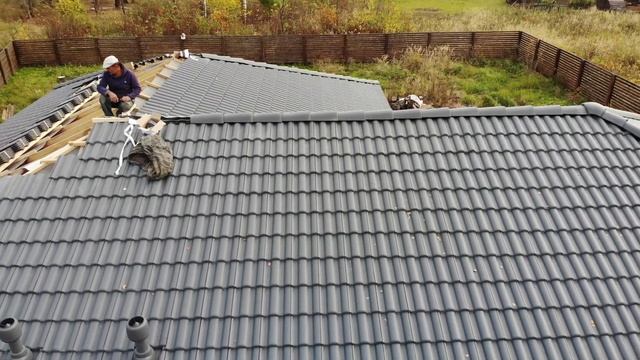 Монтаж цементно-песчаной (натуральной) черепицы BRAAS смотреть онлайн