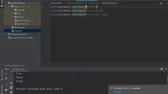 43 Cómo saber si una cadena comienza con una subcadena en específico método startswith en Python смотреть онлайн