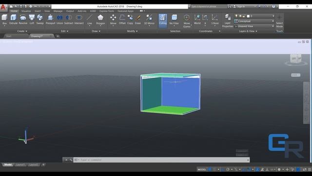 AUTOCAD 3D 2018-2019- RENDER DE UNA PERSPECTIVA смотреть онлайн