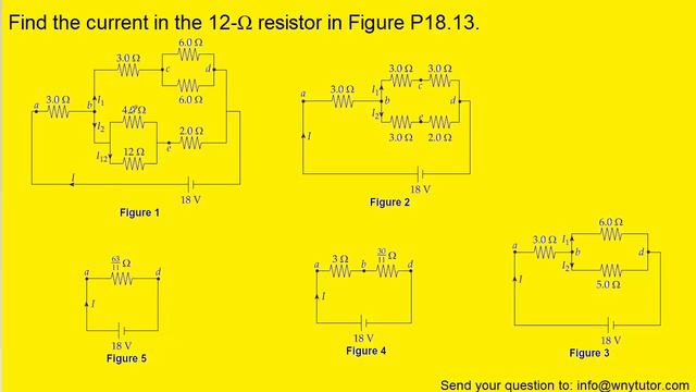 Find the current in the 12-Ω resistor in the figure below. смотреть онлайн