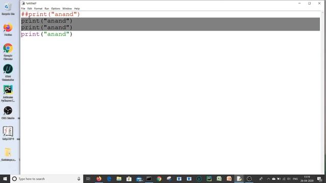 HOW TO HIDE /COMMENT LINES IN PYTHON IDLE смотреть онлайн