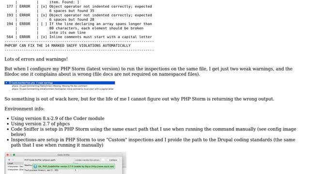 Drupal: Running Drupal code inspections via PHP Storm returns incorrect results смотреть онлайн