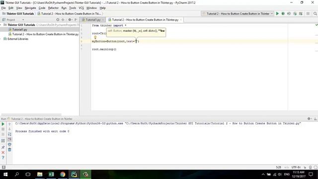 Python GUI with Tkinter - 02 || How to create Button in Tkinter in Hindi/Urdu смотреть онлайн