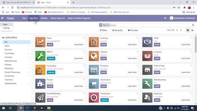 ODOO Installation in local system windows 10 смотреть онлайн
