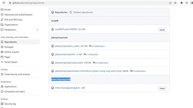 Removing yourself from a collaborator's repository in Github смотреть онлайн
