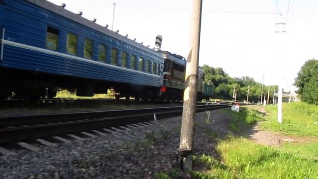 ТЭП60-0152 с поездом №660 Минск-Могилёв смотреть онлайн